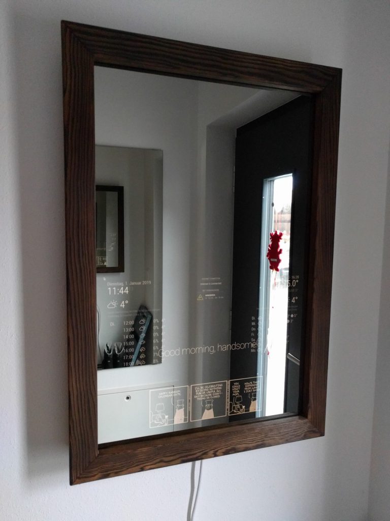 MagicMirror Ansicht von links