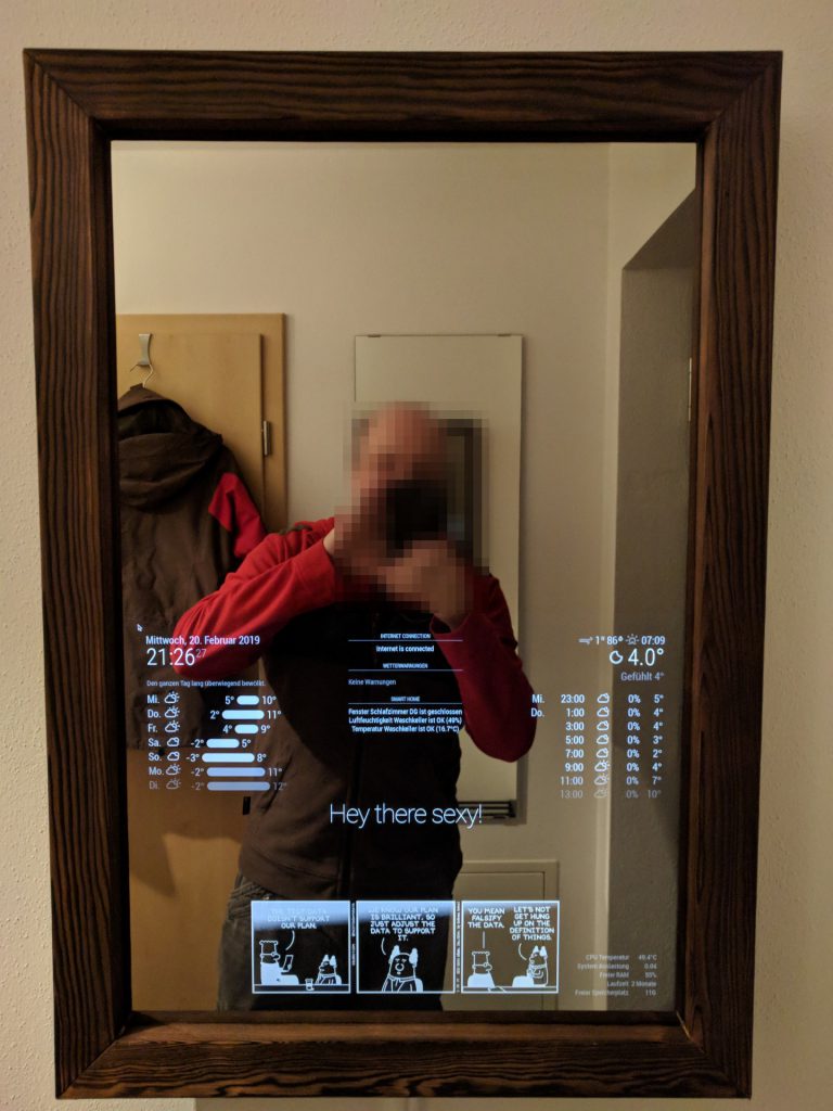 MagicMirror Frontansicht