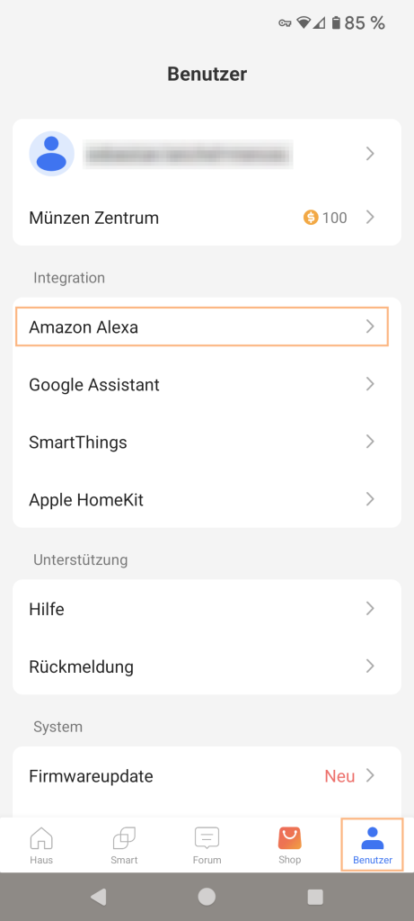 Meross App - Alexa Integration